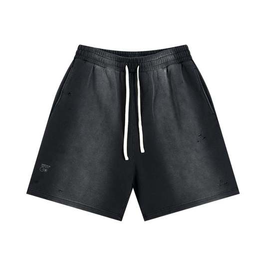 Faded Distressed Shorts