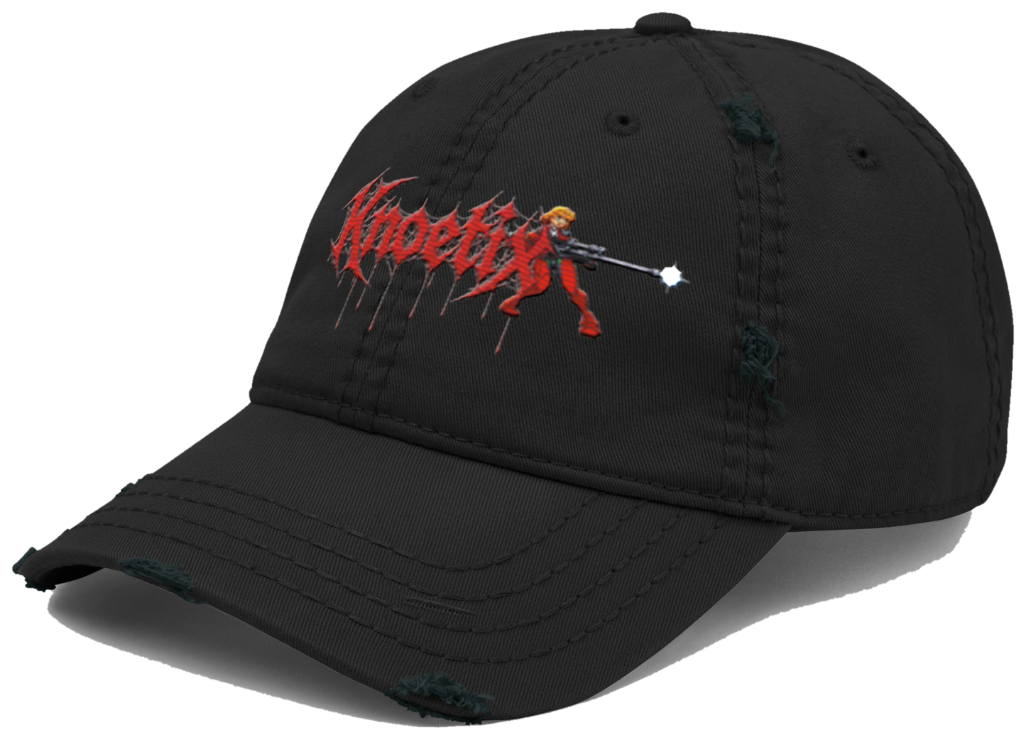 Distressed Knoetix Embroidered Hat
