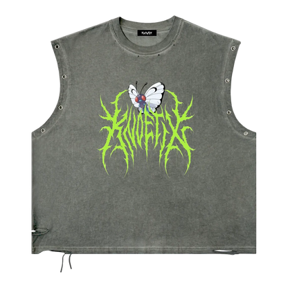 Knoetix Distressed Tank Top - front