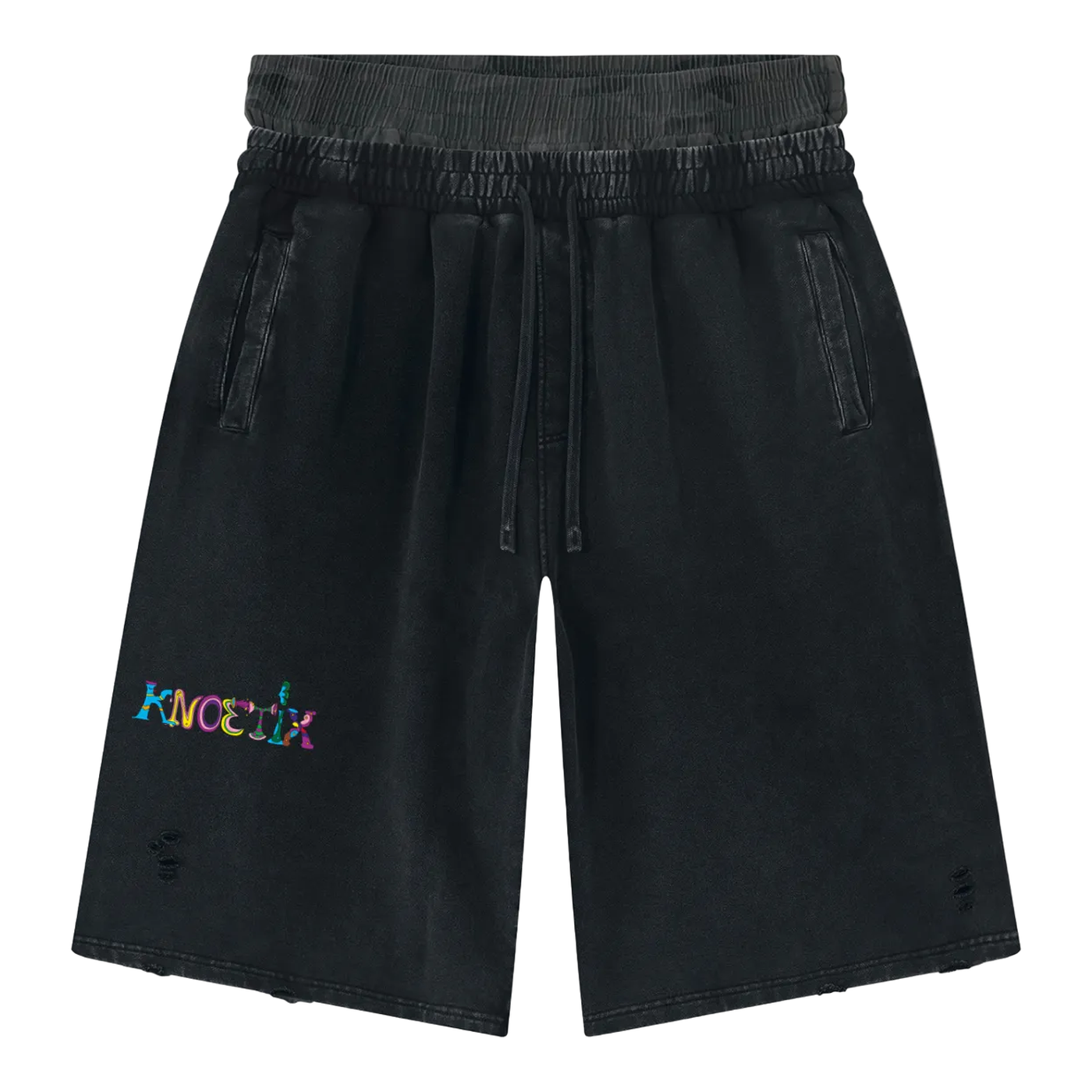 Vintage Washed Wide Shorts - front
