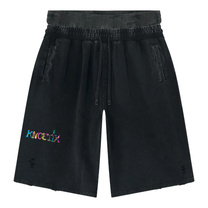 Vintage Washed Wide Shorts - front