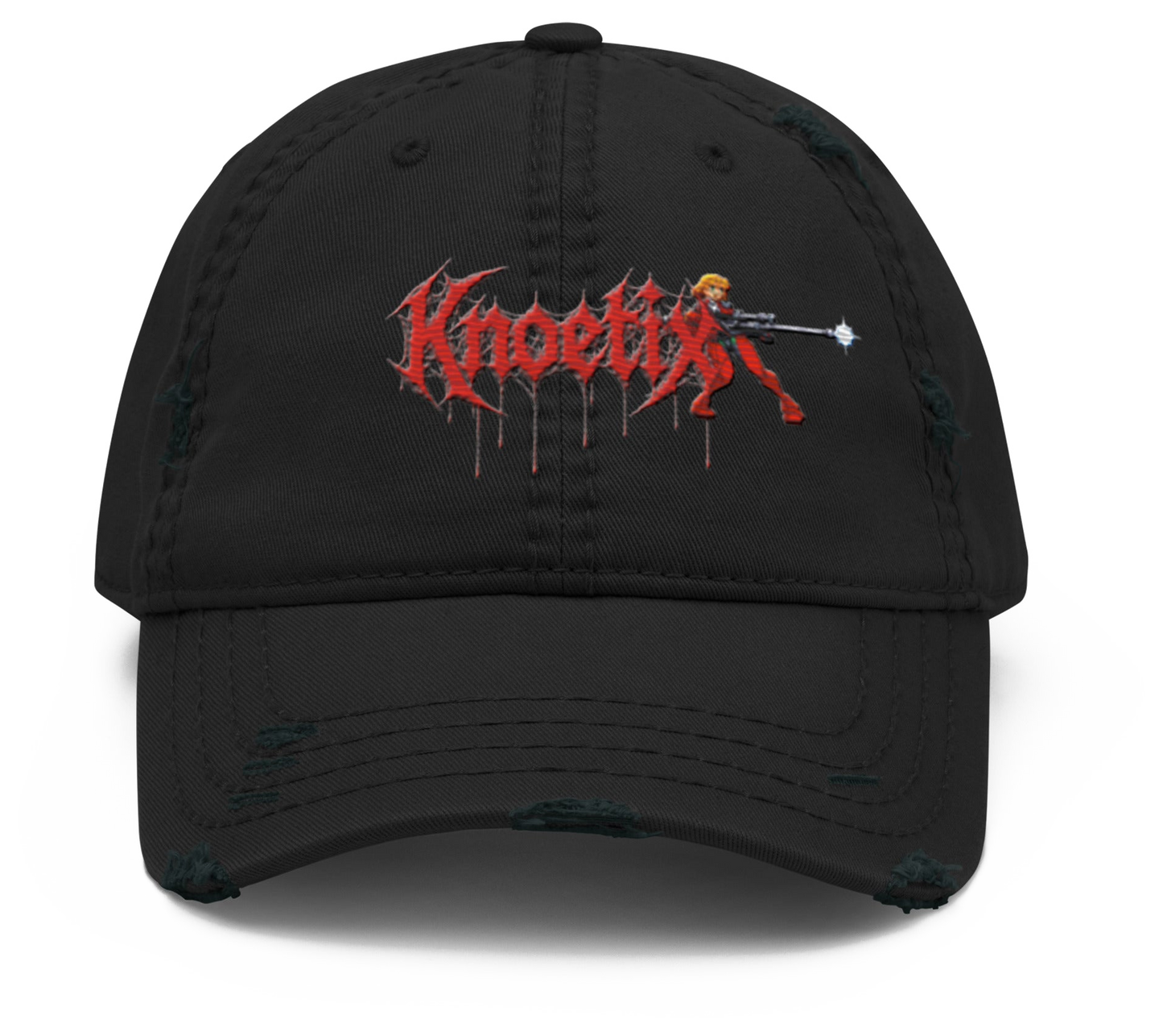 Distressed Knoetix Embroidered Hat